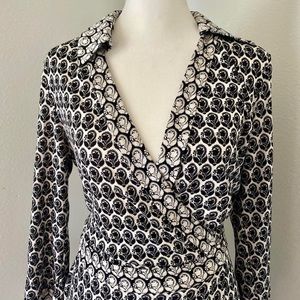 Diane Von Furstenberg silk wrap romper